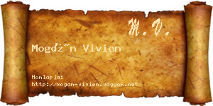 Mogán Vivien névjegykártya